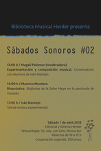 Sábado Sonoro #02 Sábado Sonoro #02