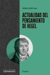 Actualidad del pensamiento de Hegel -  AA.VV. - Herder
