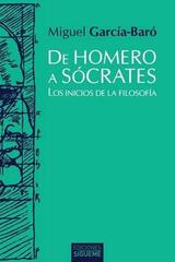 De Homero a Sócrates - Miguel García-Baró López - Ediciones Sígueme De Homero a Sócrates - Miguel García-Baró López - Ediciones Sígueme