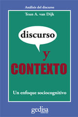 Discurso y contexto - Teun A. Van Dijk - Gedisa