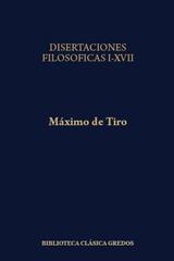 Disertaciones filosóficas, I-XVII (330)  - Máximo de Tiro - Gredos