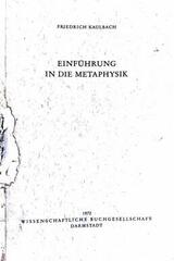 Einfuhrung in Die Metaphysik -  AA.VV. - Otras editoriales