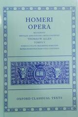 Homer: Opera Volume V: Hymni, Cyclus, Fragmenta, Margites, Batrachomyomachia, Vitae -  Homero - Oxford University Press