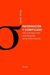 Información y significado - Javier Anta Pulido - Herder