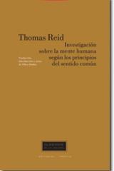 Investigación sobre la mente humana según los principios del sentido común - Thomas Reid - Trotta