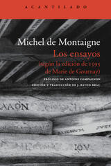 Los ensayos - Michel de Montaigne - Acantilado
