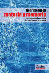 Materia y memoria - Henri Bergson - Cactus