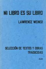 Mi libro es su libro - Lawrence Weiner - Alias