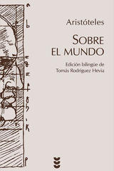 Sobre el mundo -  Aristóteles - Ediciones Sígueme