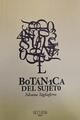 Botánica del sujeto - Silvana Tagliaferro - Nocturna Editora