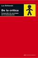 De la crítica - Luc Boltanski - Akal