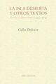 La isla desierta y otros textos - Gilles Deleuze - Pre-Textos