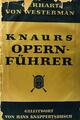 Knaurs opernfuhrer  -  AA.VV. - Otras editoriales