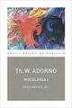 Miscelánea I - Theodor W. Adorno - Akal