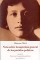 Nota sobre la supresión general de los partidos políticos - Simone Weil - Olañeta