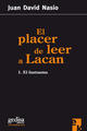 El placer de leer a Lacan - Juan  David Nasio - Editorial Gedisa