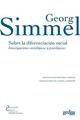 Sobre la diferenciación social - Georg Simmel - Editorial Gedisa