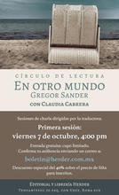 Círculo de lectura "En otro mundo", de Gregor Sander Círculo de lectura "En otro mundo", de Gregor Sander
