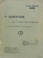 1er quatuor pour 2 violons, alto et violoncelle - Claude Debussy - AA.VV. - Otras editoriales 1er quatuor pour 2 violons, alto et violoncelle - Claude Debussy - AA.VV. - Otras editoriales