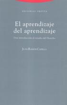 El Aprendizaje del aprendizaje - Juan-Ramón Capella - Trotta