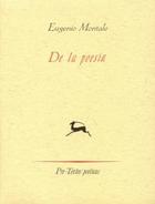 De la poesía - Eugenio Montale - Pre-Textos