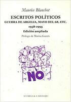 Escritos políticos - Maurice Blanchot - Machado Libros