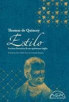 Estilo - Thomas de Quincey - Páginas de espuma Estilo - Thomas de Quincey - Páginas de espuma