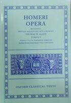 Homer: Opera Volume V: Hymni, Cyclus, Fragmenta, Margites, Batrachomyomachia, Vitae -  Homero - Oxford University Press