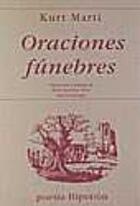 Oraciones fúnebres - Kurt Marti - Hiperión