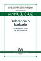 Tolerancia o barbarie - Manuel Cruz - Gedisa