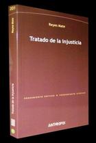 Tratado de la injusticia - Reyes Mate - Anthropos