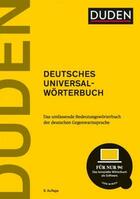 Deutsches Universalwörterbuch: Das Umfassende Bedeutungswörterbuch Der Deutschen Gegenwartssprache -  AA.VV. - DUDEN