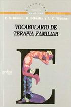 Vocabulario de terapia familiar -  AA.VV. - Editorial Gedisa